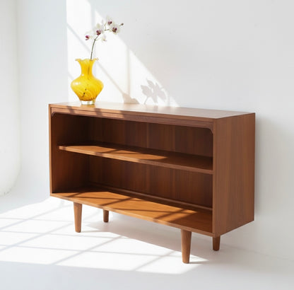 Mid Century Chiswell Teak low bookshelf storage unit mcm retro