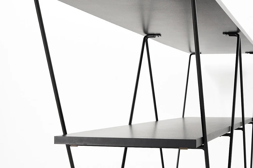 Vintage Ikea Kavat Shelf Black